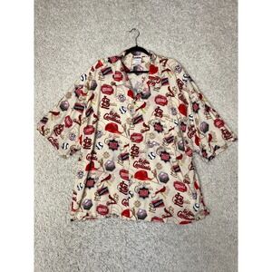 St Louis Cardinals Hawaiian Shirt Mens Size 3XL All Over Print CSA
